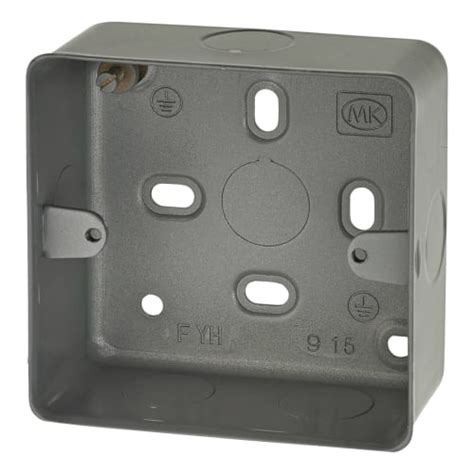 metal or plastic pattress box|metal single gang back box.